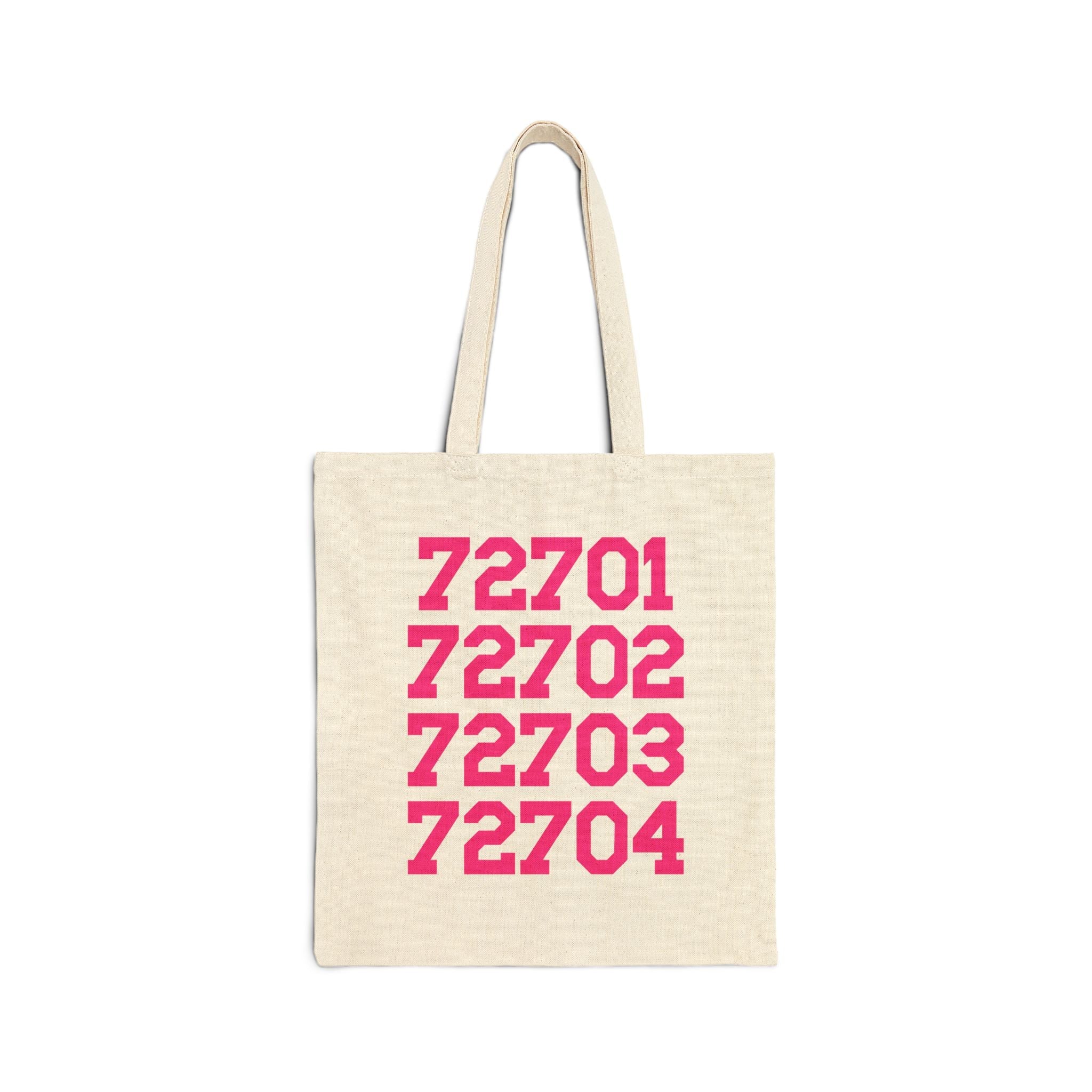 Fayetteville Arkansas Tote Bag withZip Codes