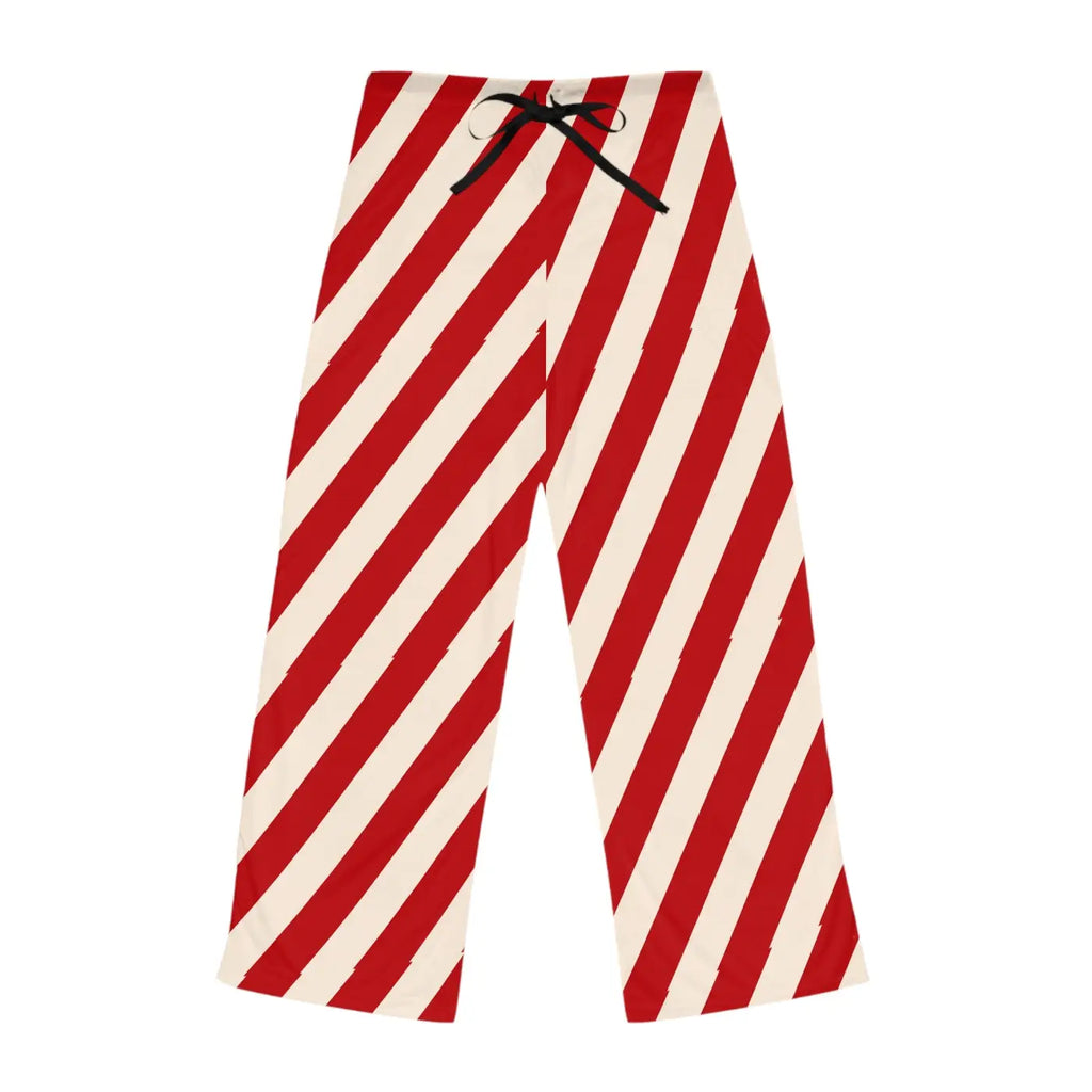 Festive Striped Women’s Pajama Pants - Christmas Gift - DipaliZ