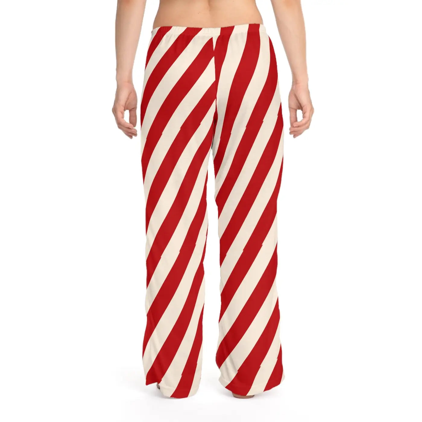Festive Striped Women’s Pajama Pants - Christmas Gift - DipaliZ