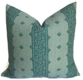 Fez Pillow Cover in Teal Blue, Peter Dunham Textiles