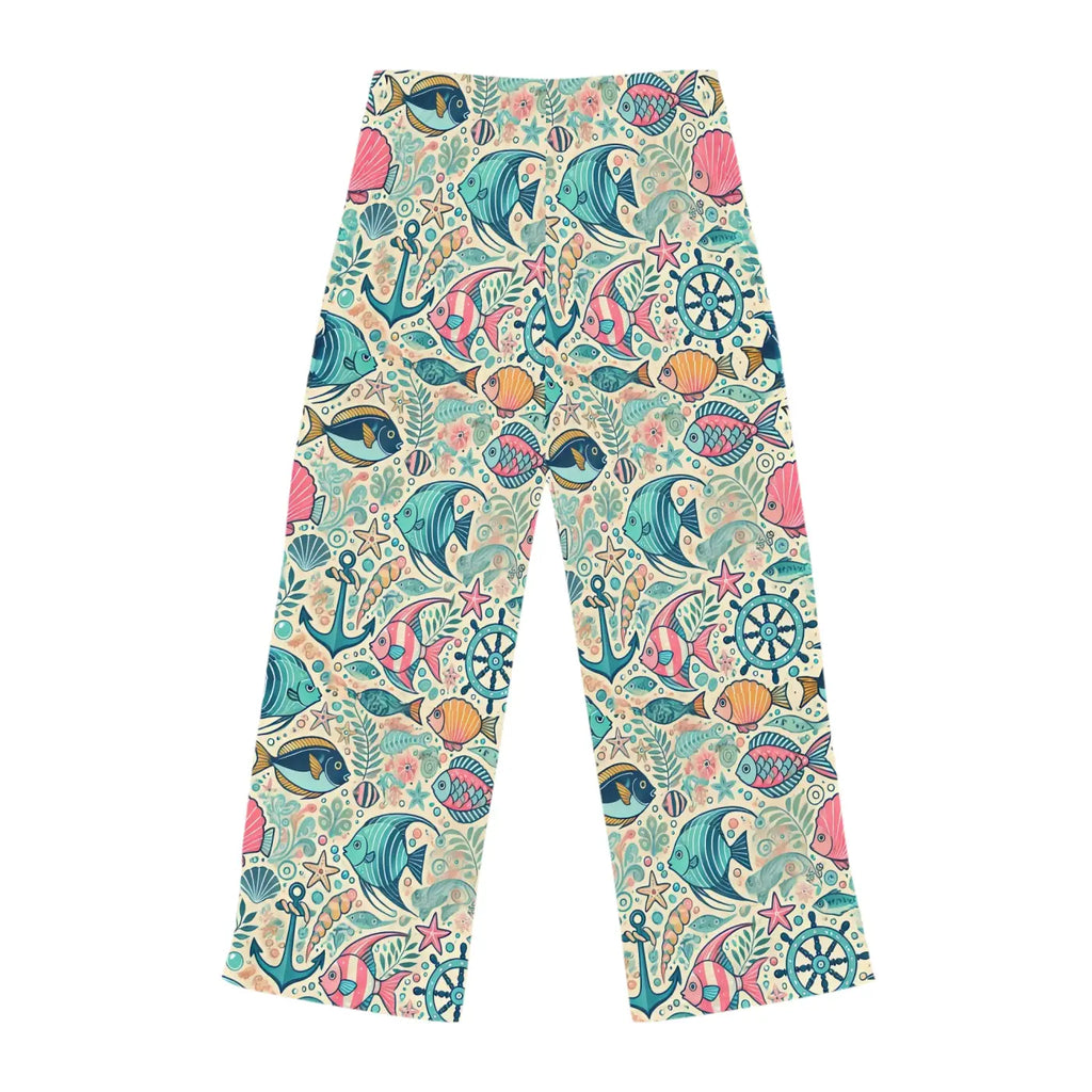 Soft Fish Pajama Pants - Polyester Jersey Knit - DipaliZ