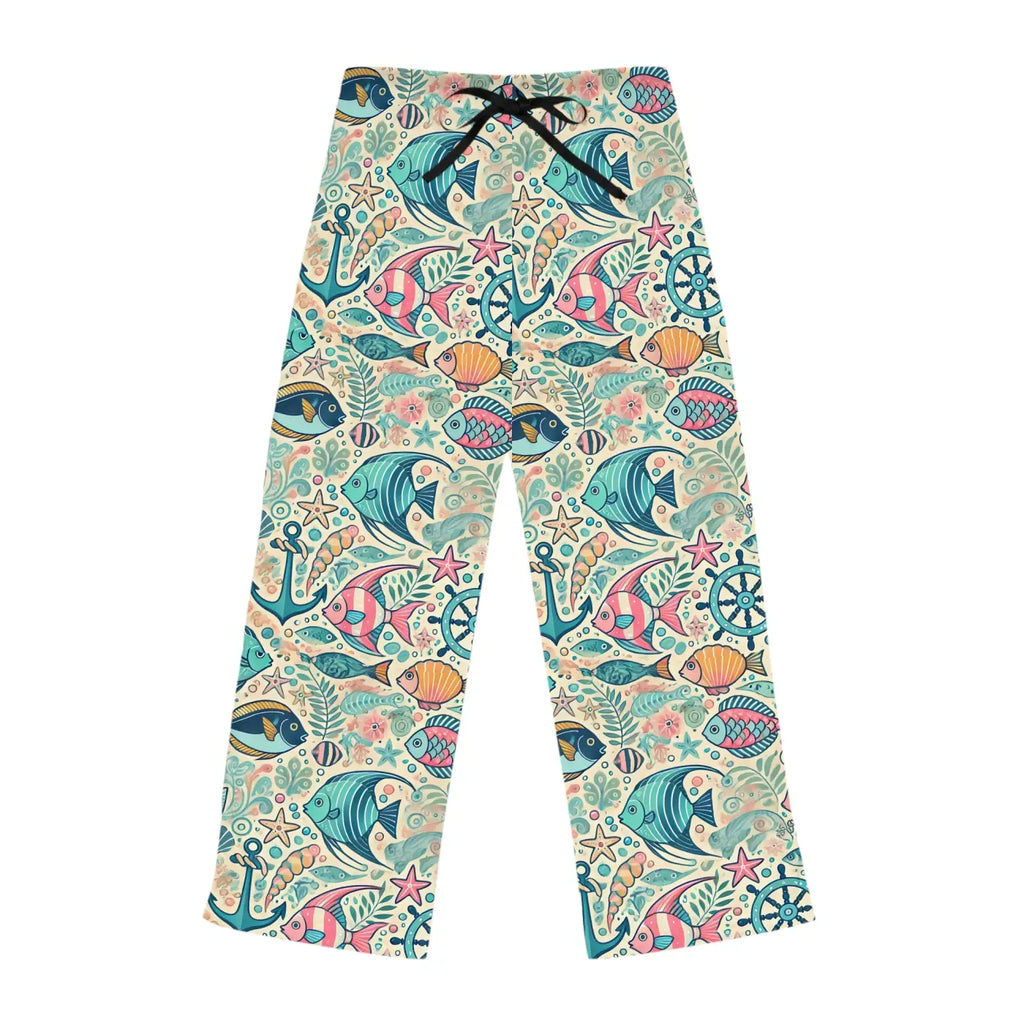 Soft Fish Pajama Pants - Polyester Jersey Knit - DipaliZ