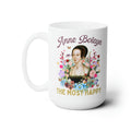 Floral Anne Boleyn Mug for History Lover: 15 Oz Coffee Mug