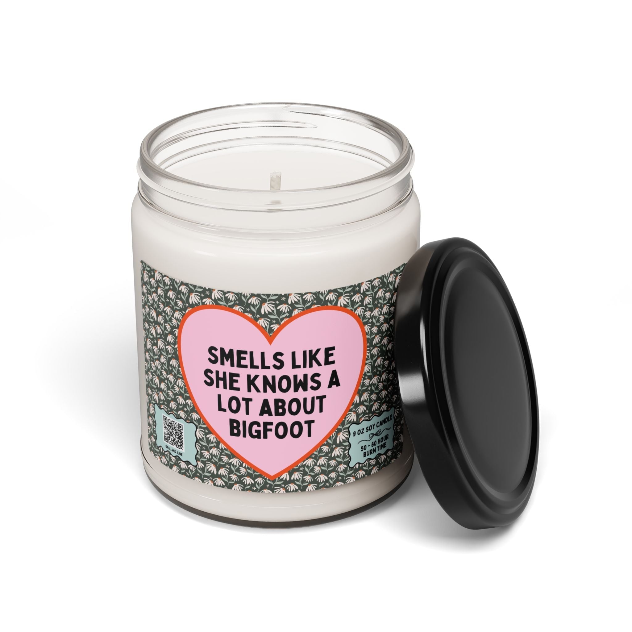 Floral Bigfoot Candle