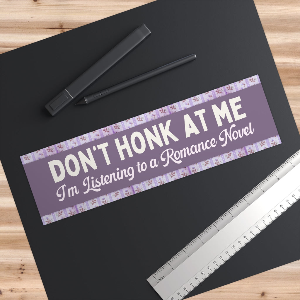 Floral Bookish Bumper Sticker