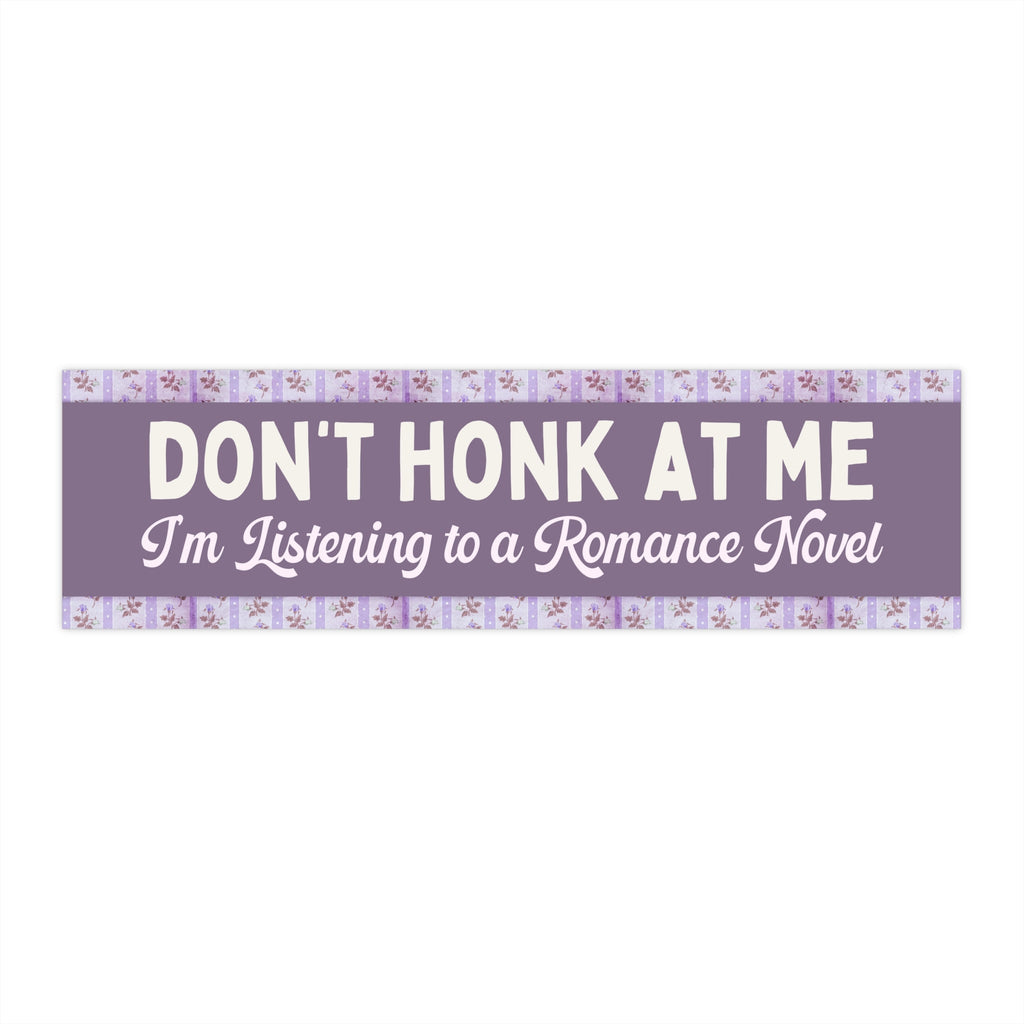 Floral Bookish Bumper Sticker