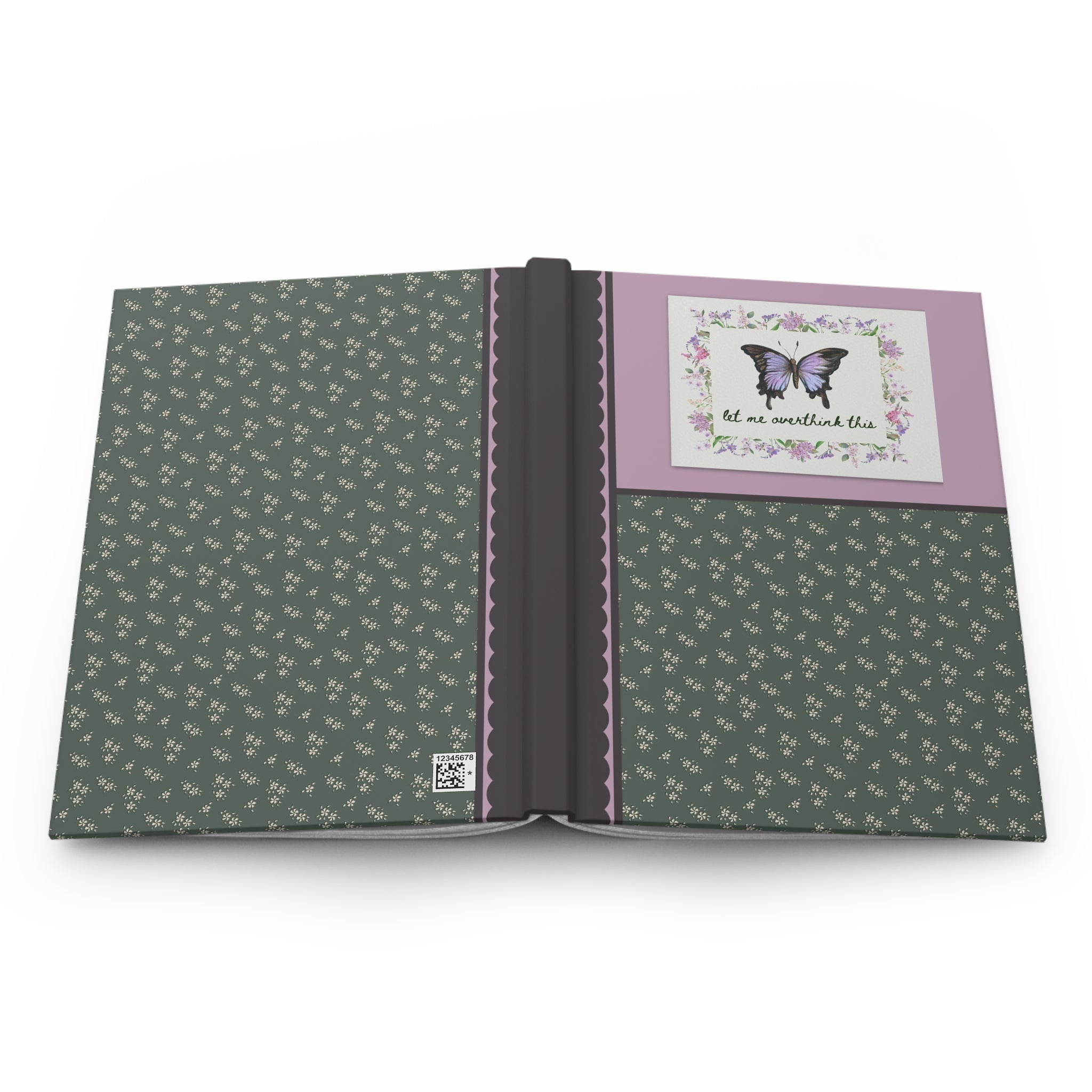 Floral Butterfly Journal: Let Me Overthink This
