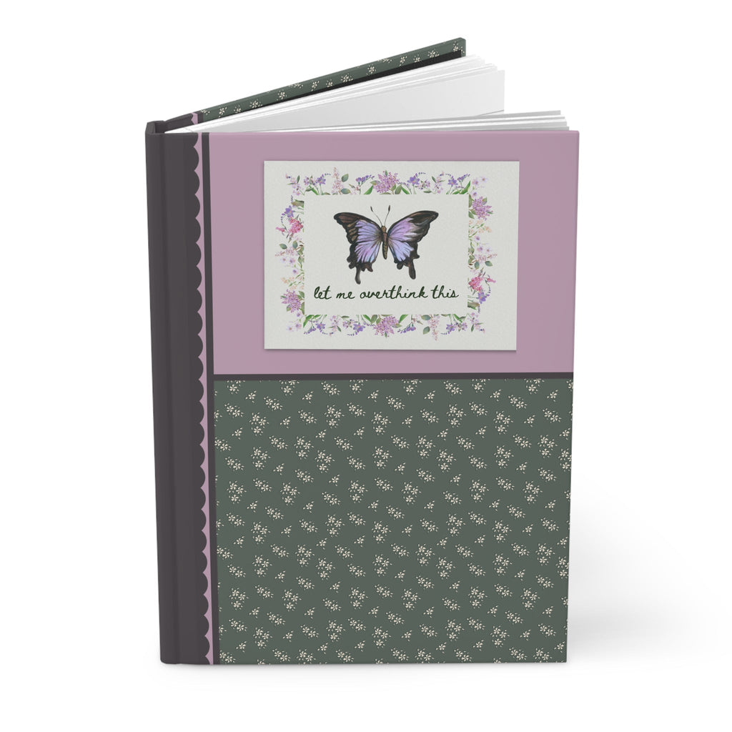 Floral Butterfly Journal: Let Me Overthink This