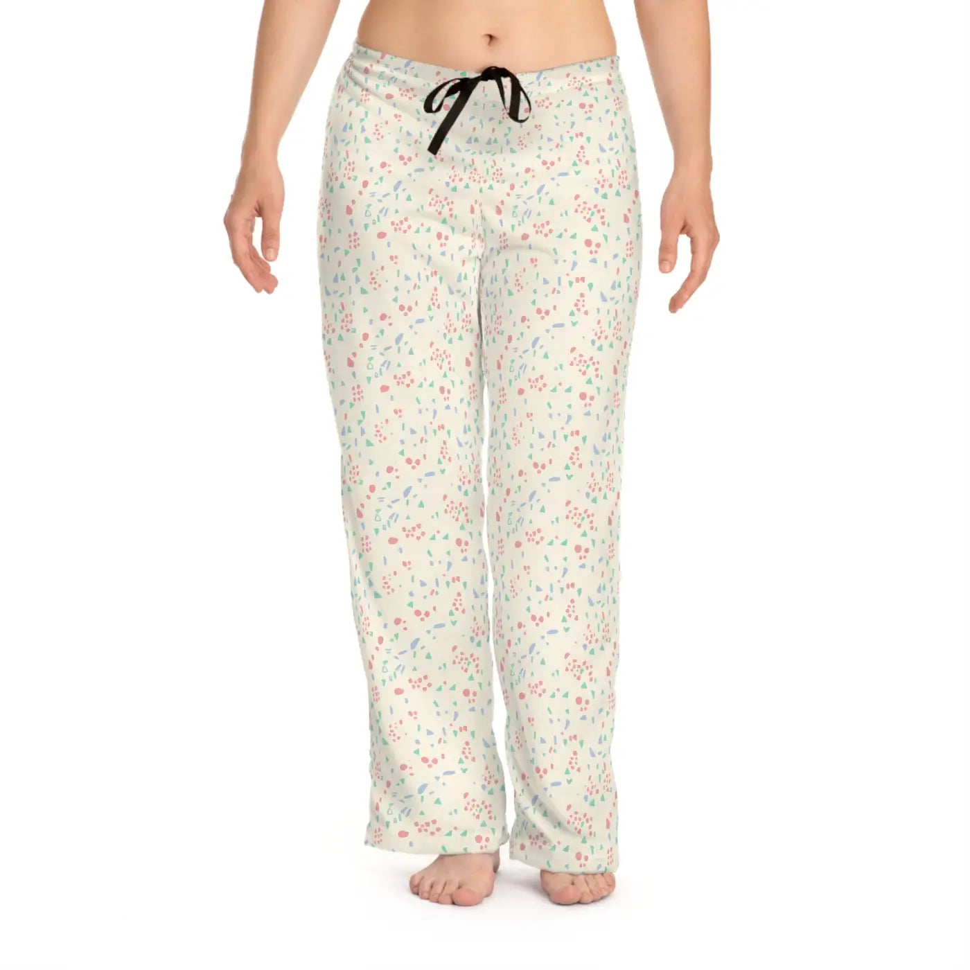 Floral Confetti Pajama Pants - Cozy Cream Lounge - DipaliZ