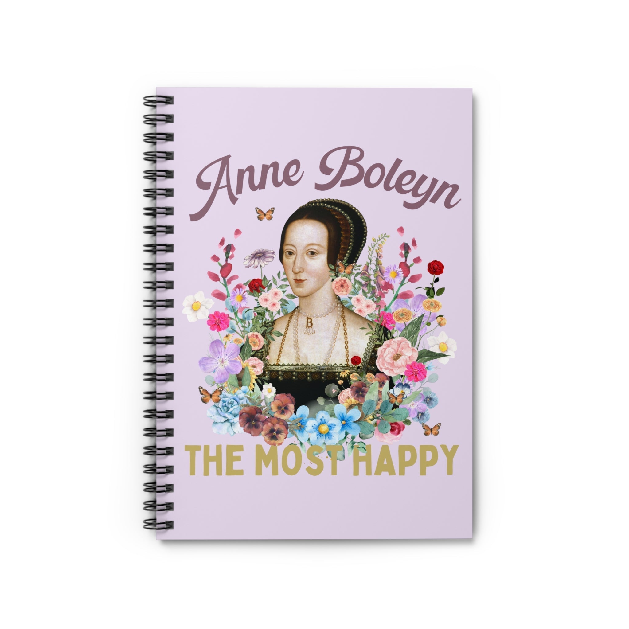 Floral Cottagecore Notebook for History Lover: Anne Boleyn