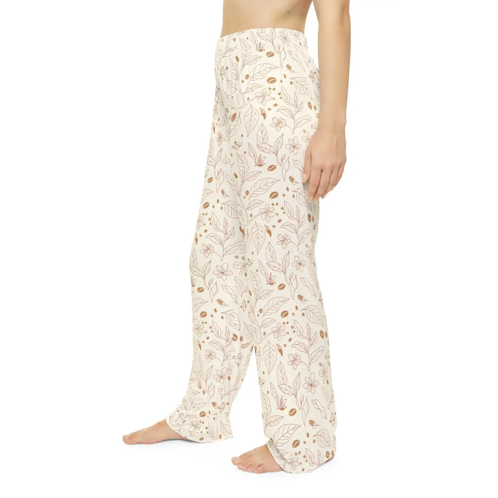 Soft Floral Cream Lounge Pajama Pants - Botanical - DipaliZ