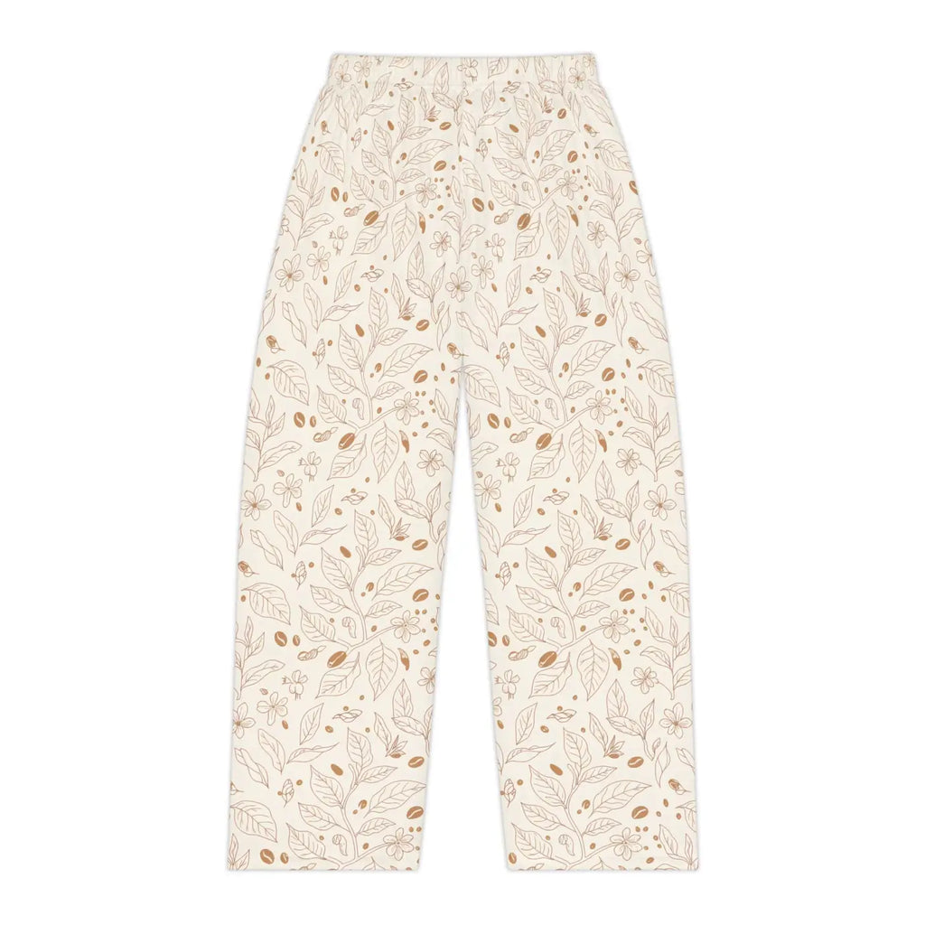 Soft Floral Cream Lounge Pajama Pants - Botanical - DipaliZ