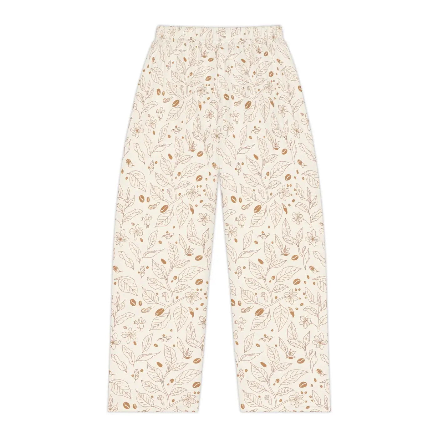 Soft Floral Cream Lounge Pajama Pants - Botanical - DipaliZ