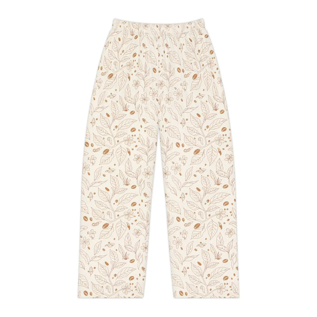 Soft Floral Cream Lounge Pajama Pants - Botanical - DipaliZ