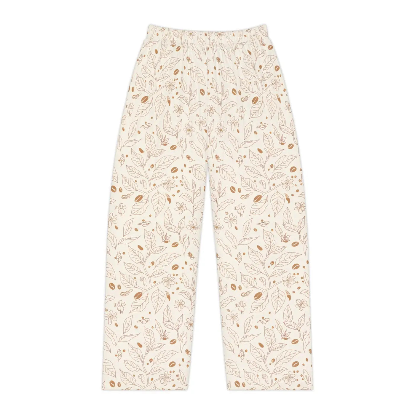 Soft Floral Cream Lounge Pajama Pants - Botanical - DipaliZ