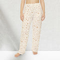 Soft Floral Cream Lounge Pajama Pants - Botanical - DipaliZ