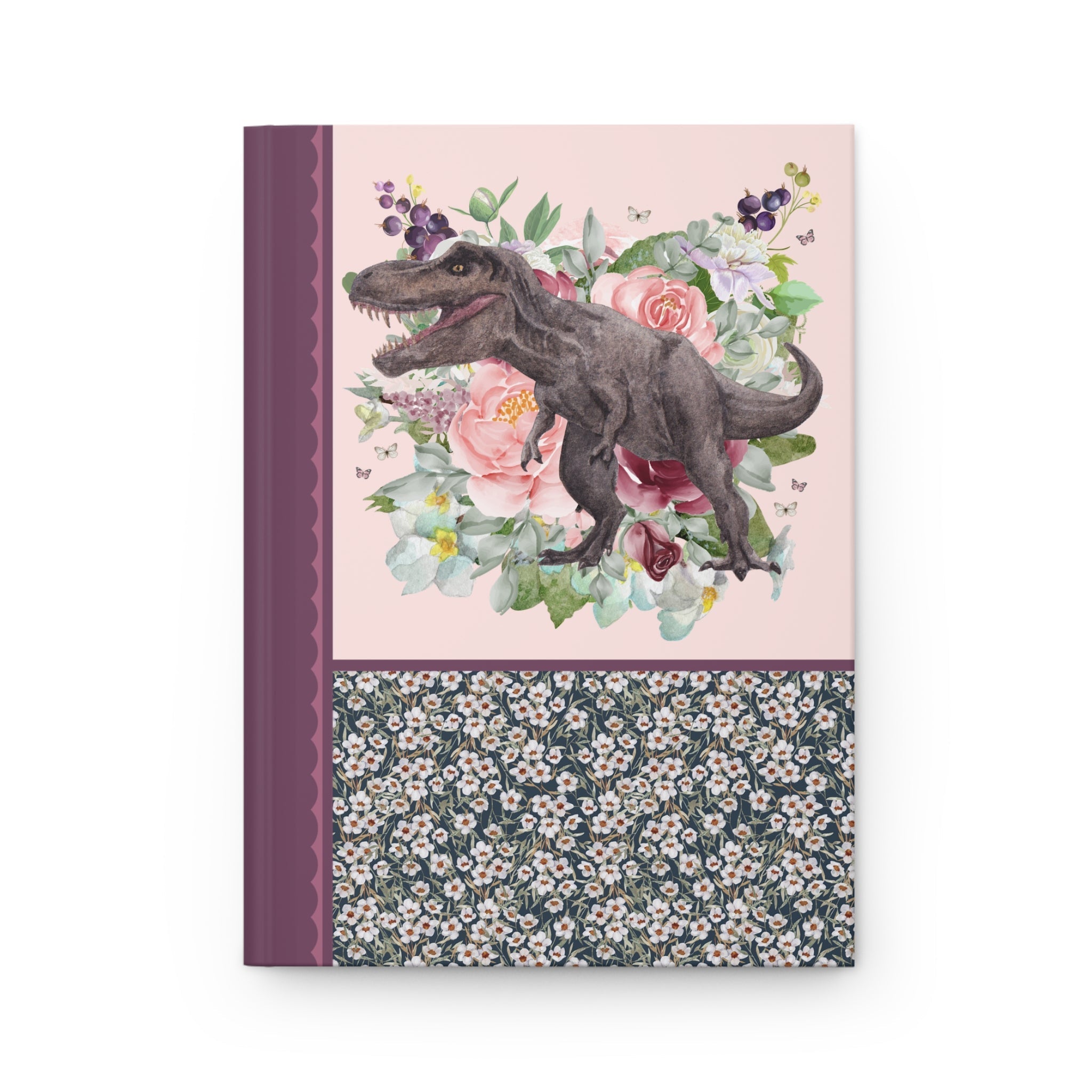 Floral Dinosaur Notebook