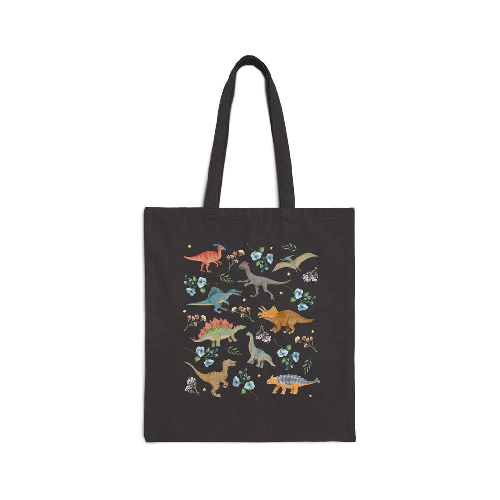 Floral Dinosaur Tote Bag