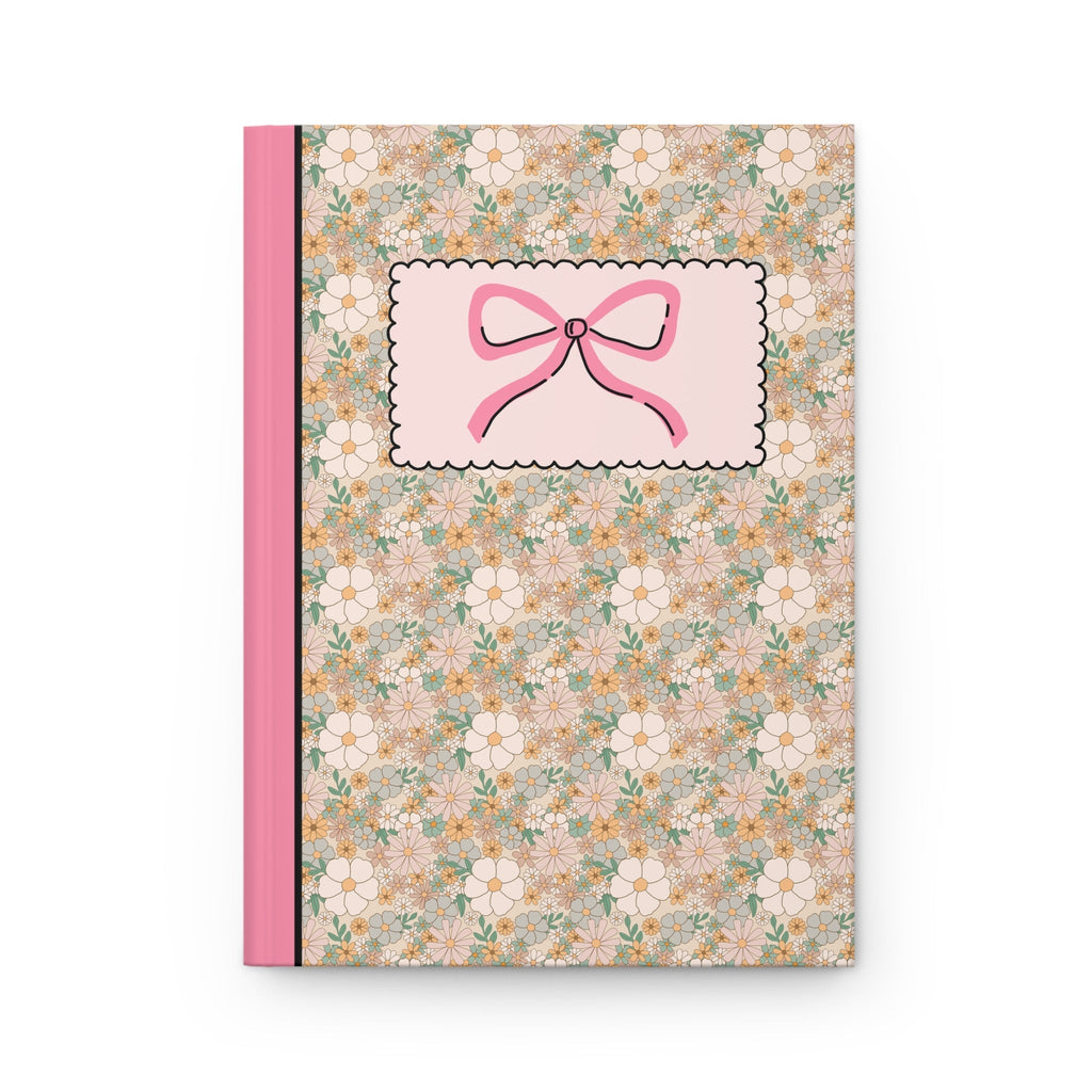 Floral Notebook with Bow