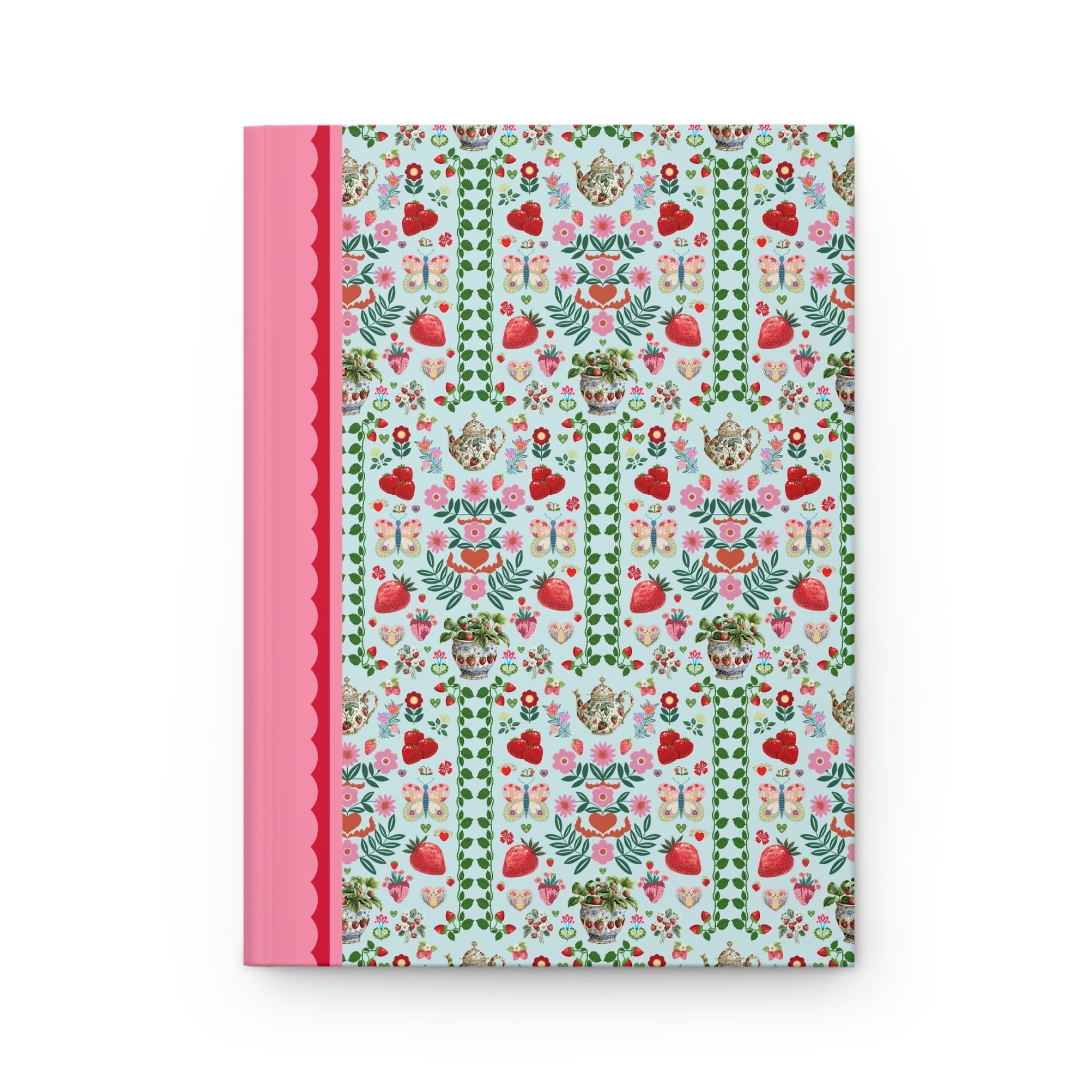 Floral Strawberry Notebook