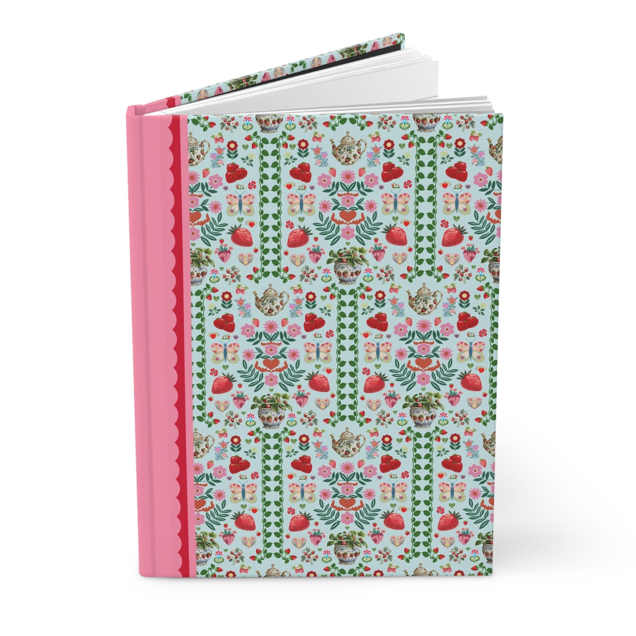 Floral Strawberry Notebook