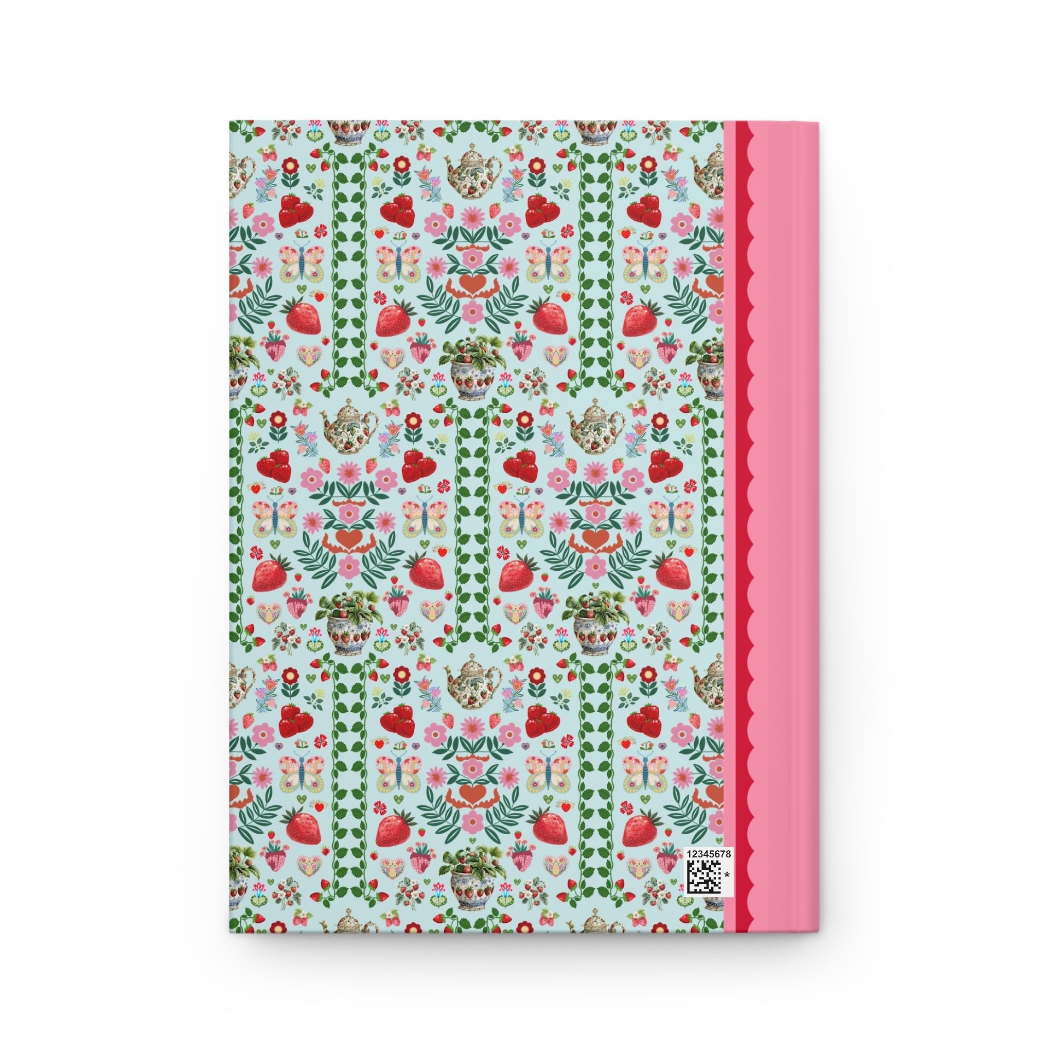 Floral Strawberry Notebook