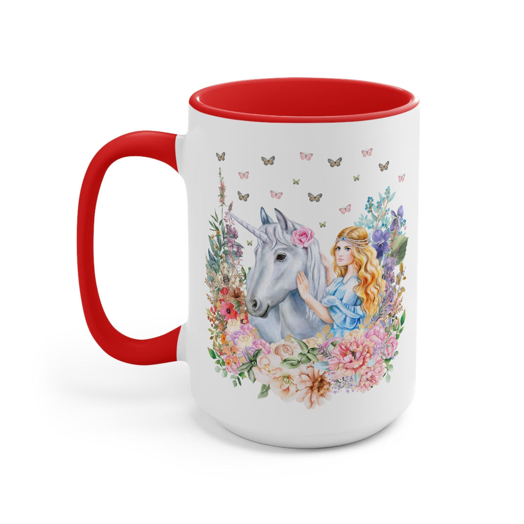 Floral Unicorn Mug for Fantasy Lover