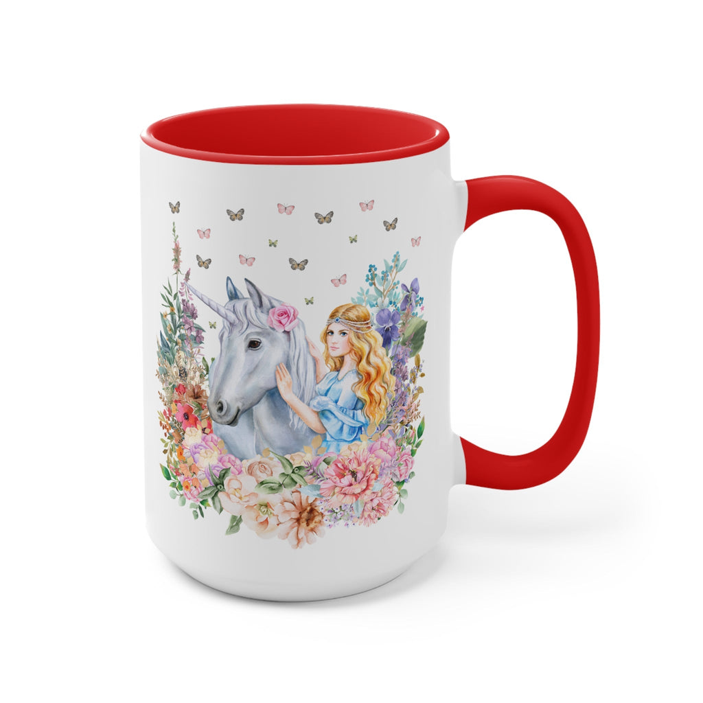 Floral Unicorn Mug for Fantasy Lover