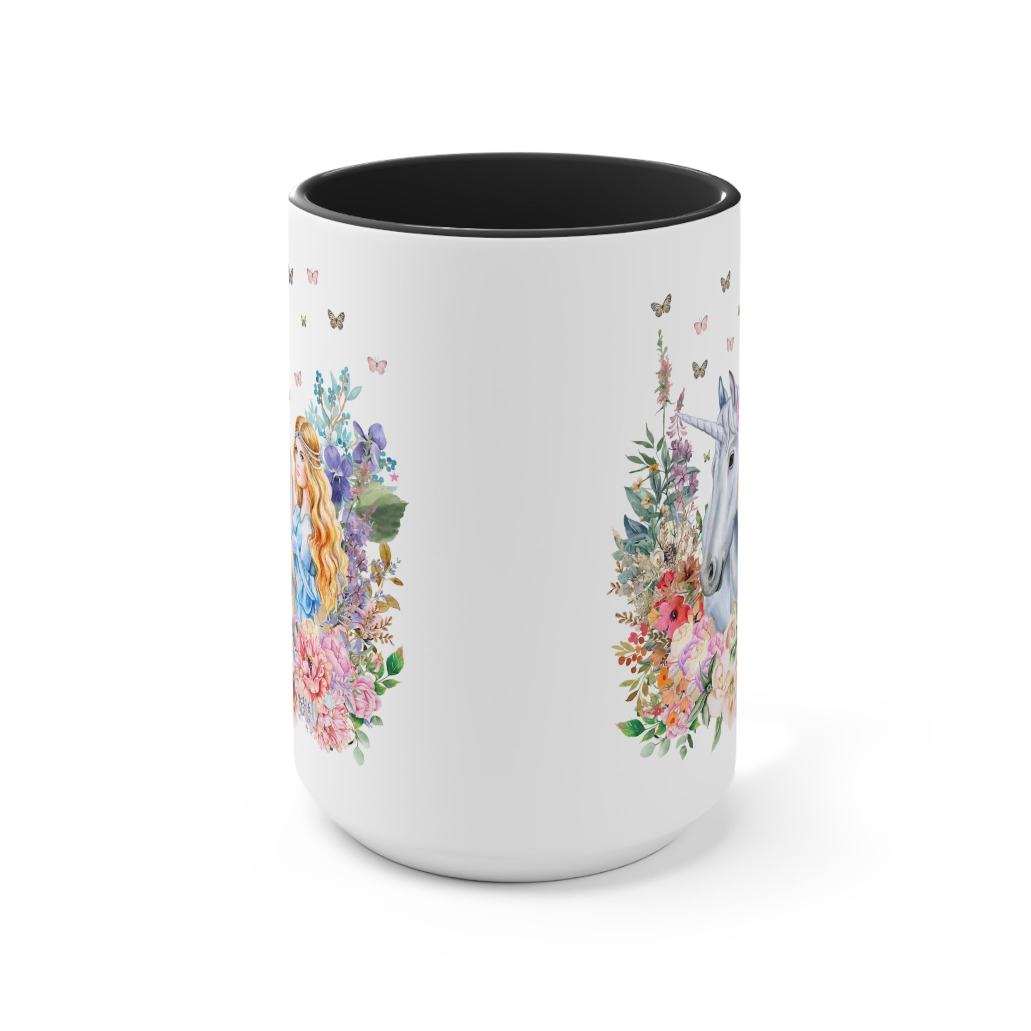 Floral Unicorn Mug for Fantasy Lover