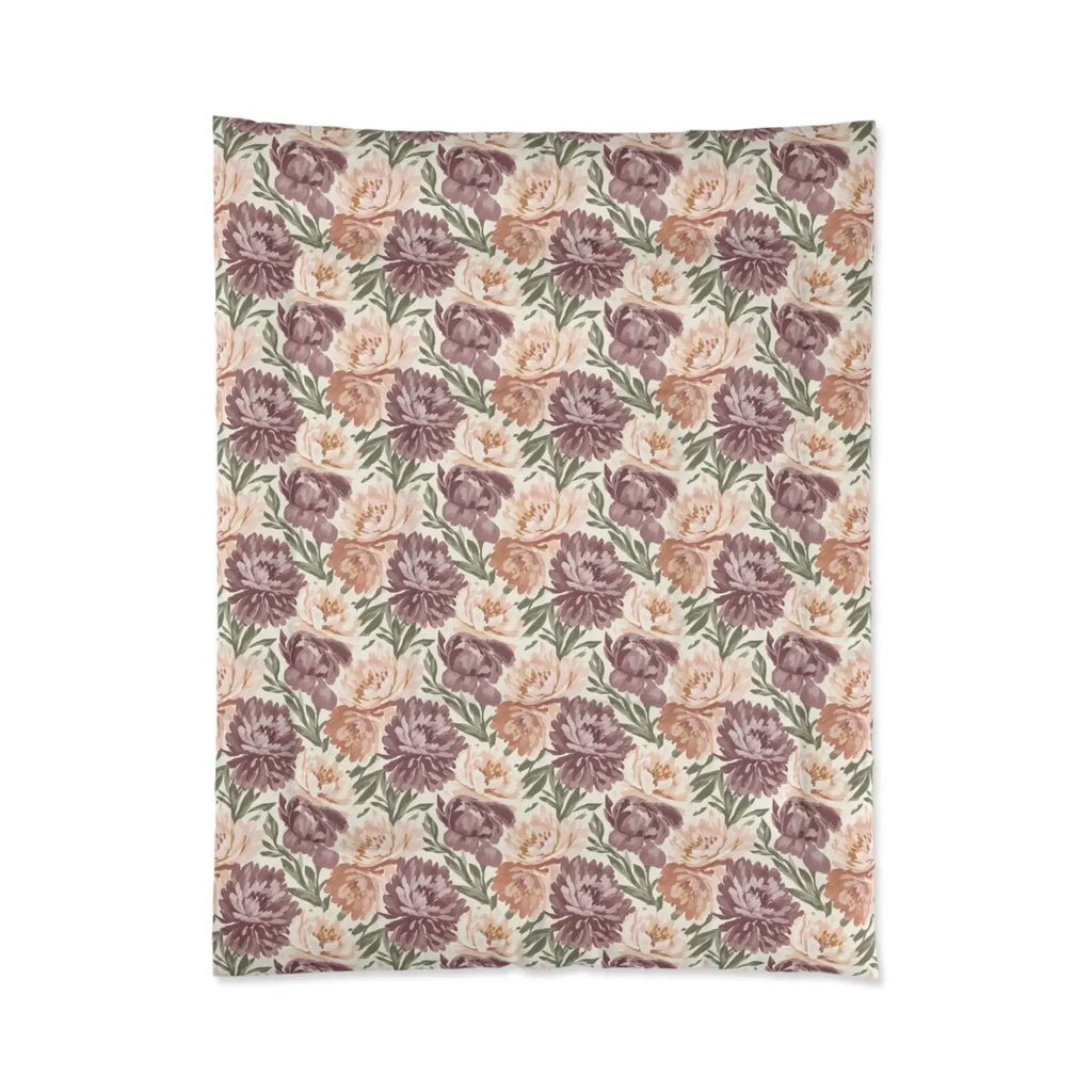 Floral Vintage Comforter - English Garden Bedding - DipaliZ