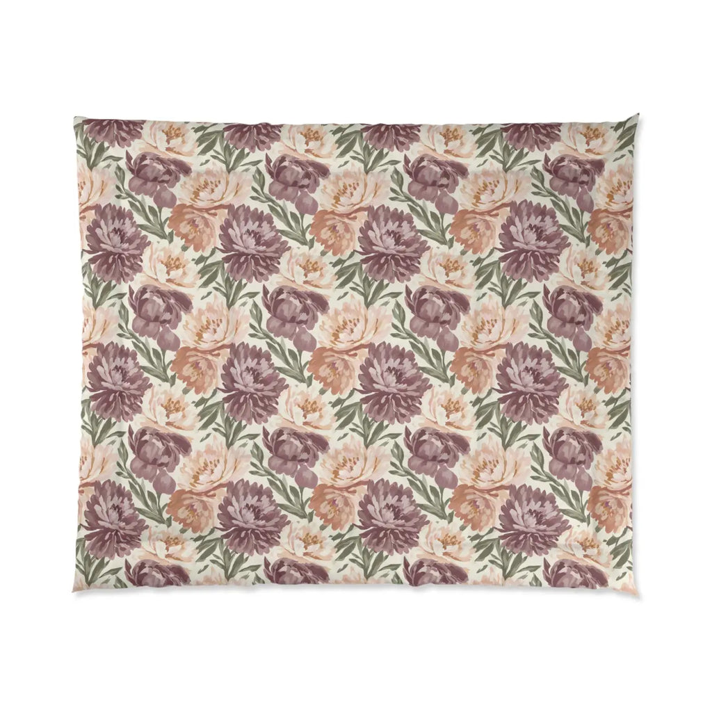Floral Vintage Comforter - English Garden Bedding - DipaliZ