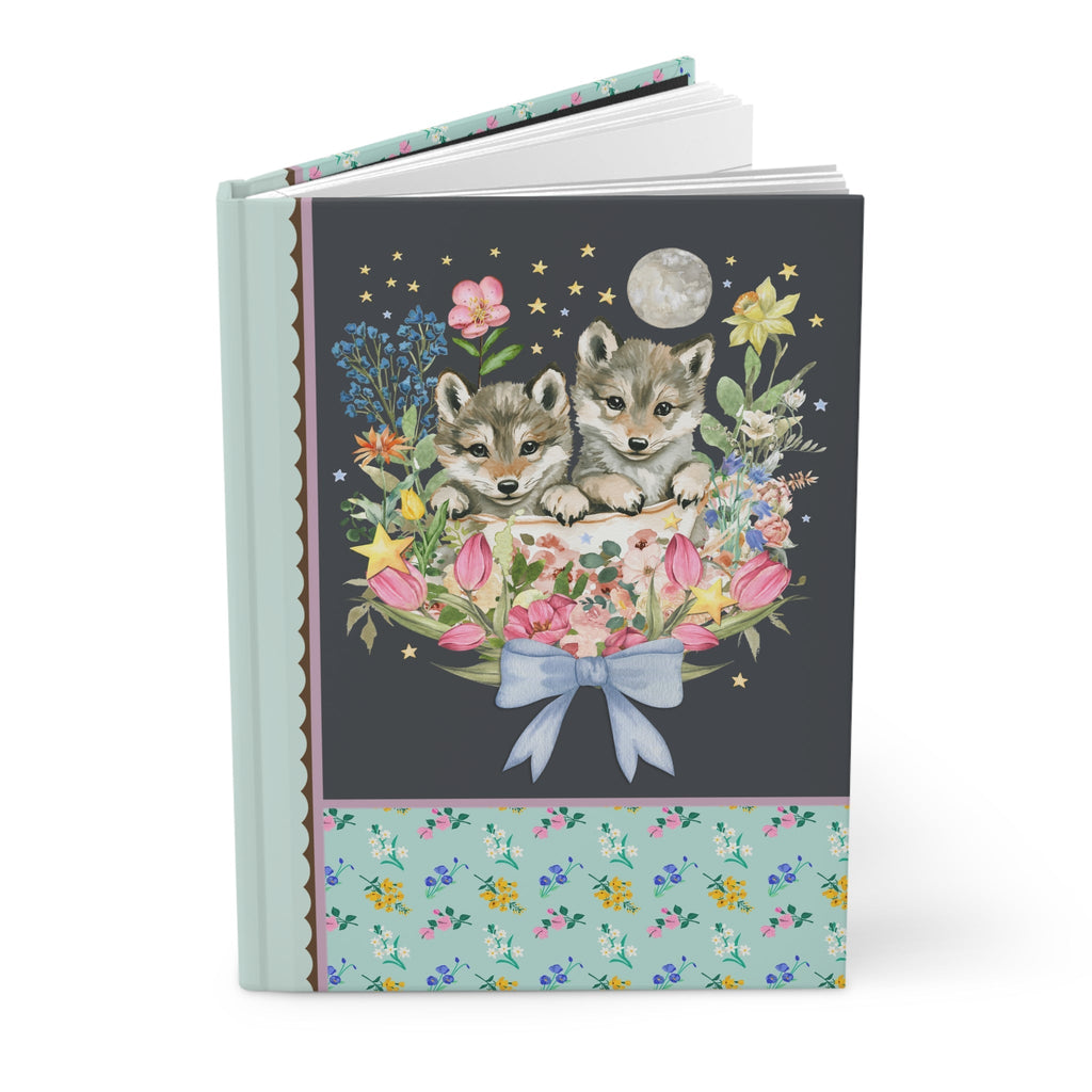 Floral Wolf Notebook