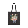 Floral Wolf Tote Bag