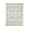 Chic Grey Pattern Comforter Floral Yellow Bedspread DipaliZ