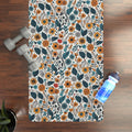 Floral Yoga Mat Microfiber Suede Optimal Balance Dipaliz