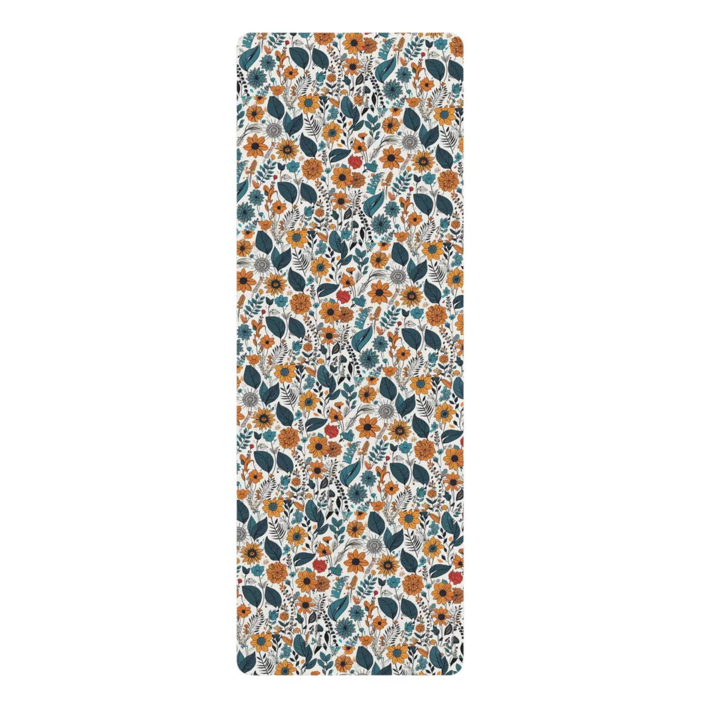 Floral Yoga Mat Microfiber Suede Optimal Balance Dipaliz