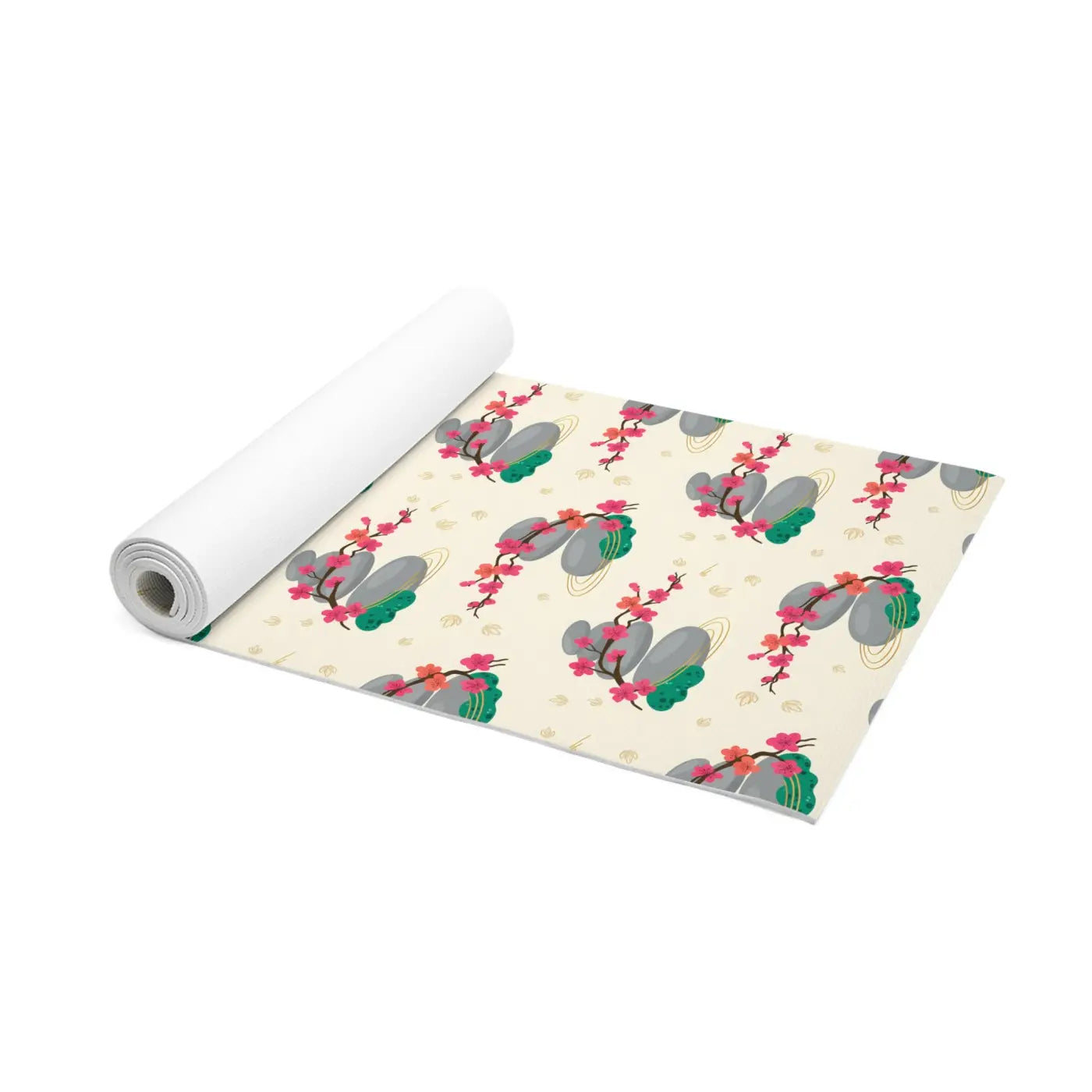 Floral Zen Blossom Foam Yoga Mat - Non Slip Cushion - Dipaliz