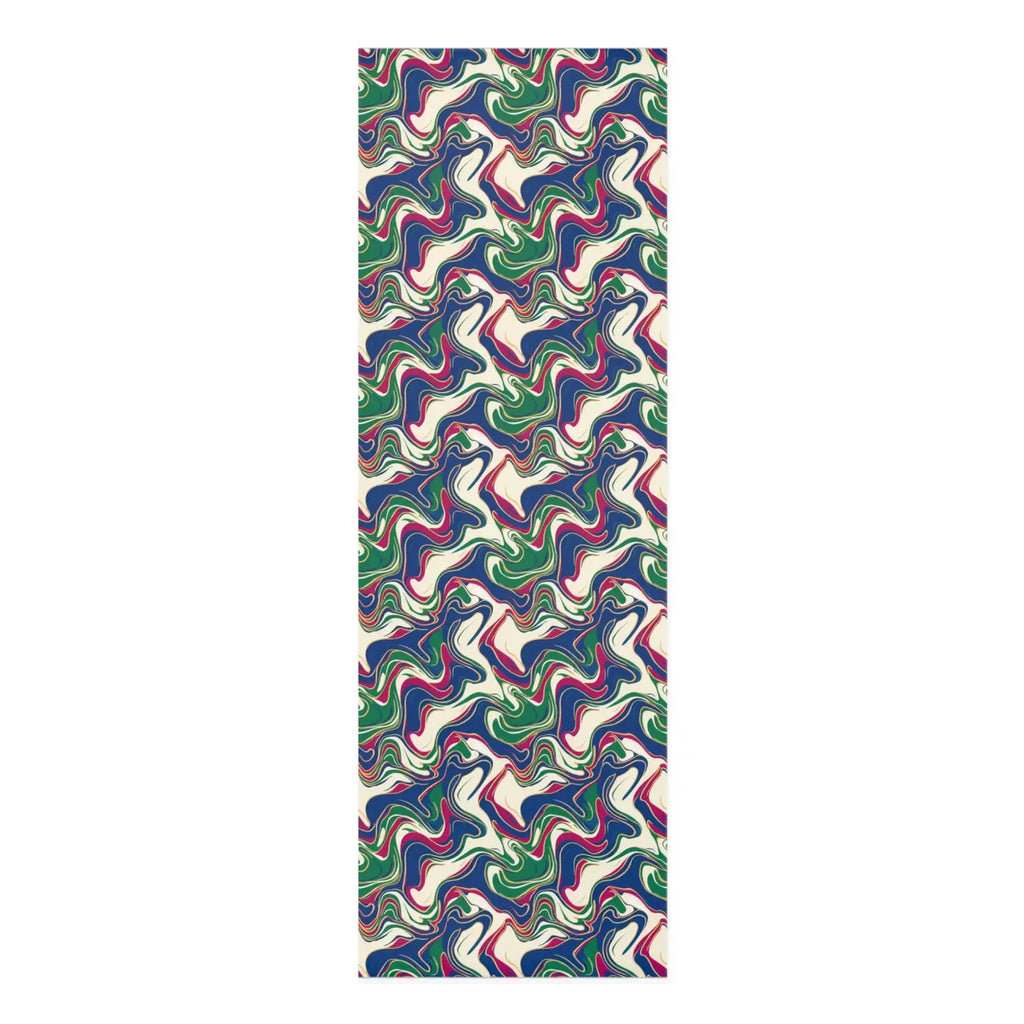 Vibrant Foam Yoga Mat - Retro Swirl Practice Space - Dipaliz