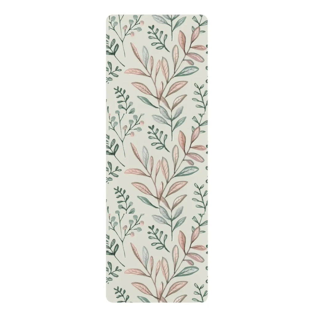 Vibrant Foliage Rubber Yoga Mat - Suede Yoga Practice - Dipaliz