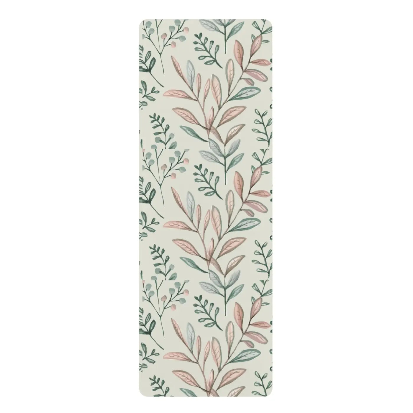 Vibrant Foliage Rubber Yoga Mat - Suede Yoga Practice - Dipaliz