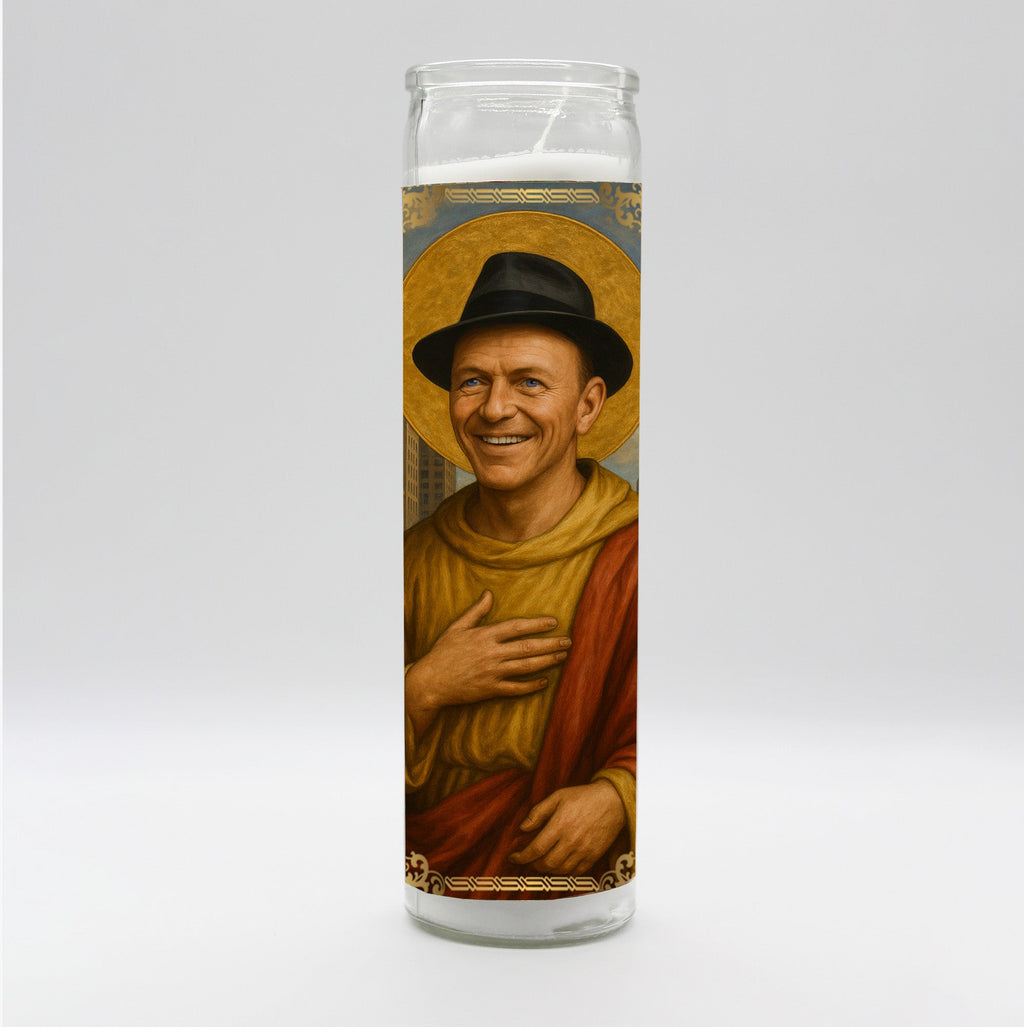 Saint Ol' Blue Eyes Candle