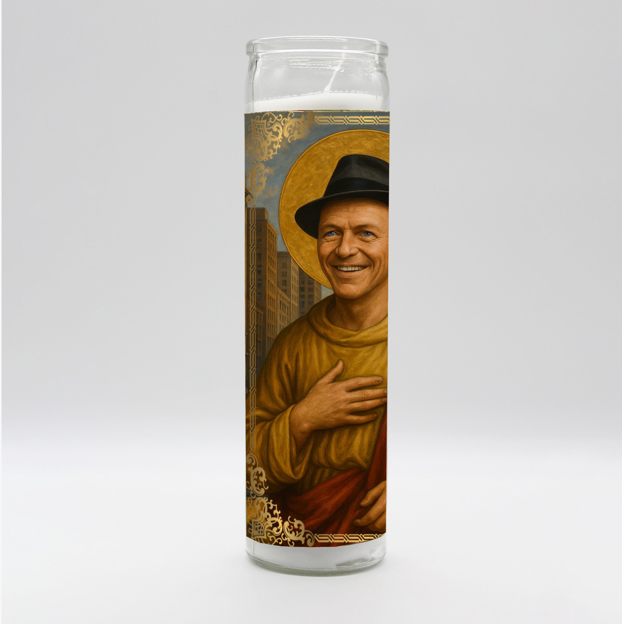 Saint Ol' Blue Eyes Candle