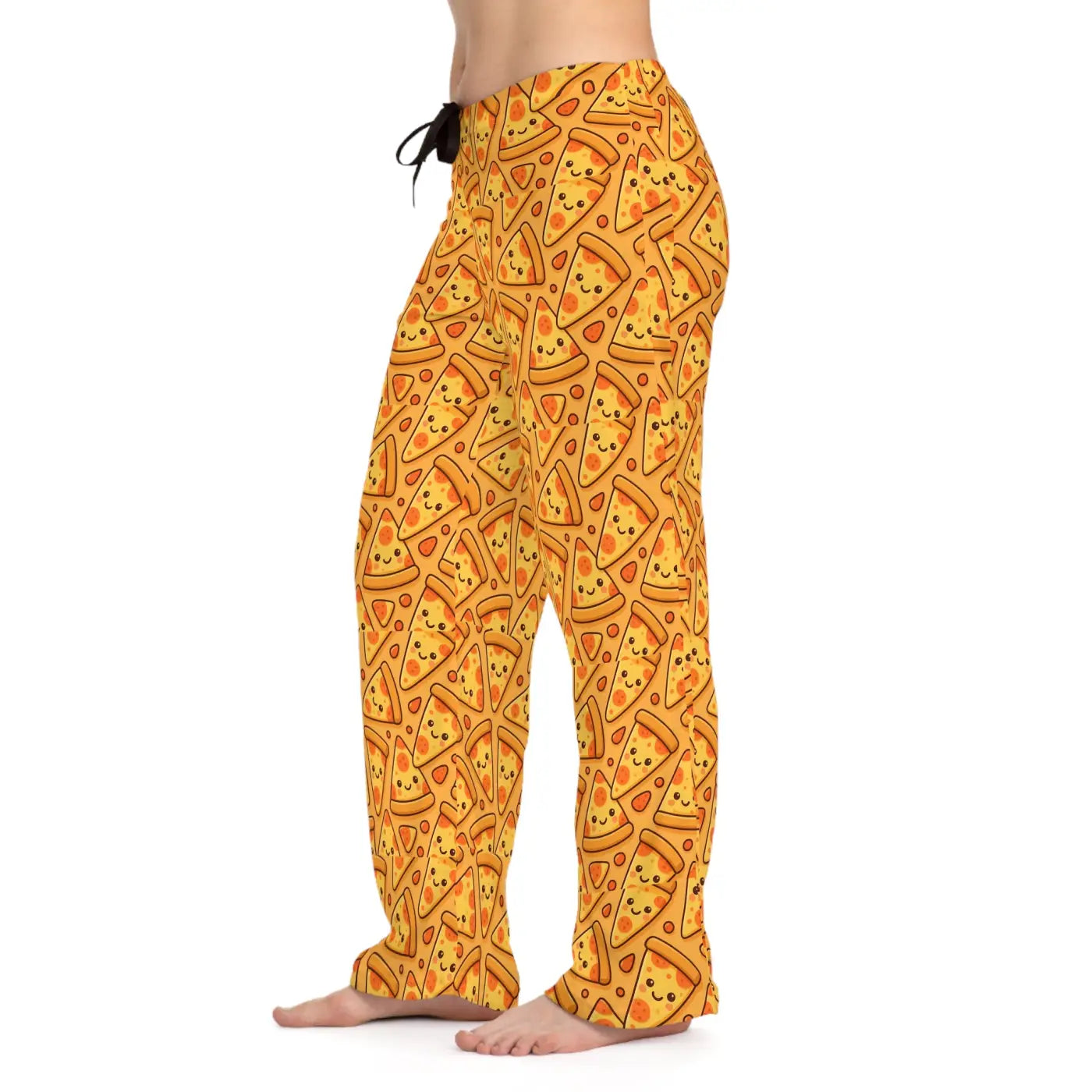 Soft Women's Pajama Pants - Fun Pizza Print Jersey - DipaliZ