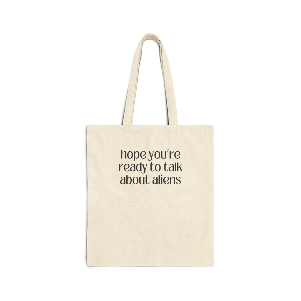 Funny Alien Tote Bag