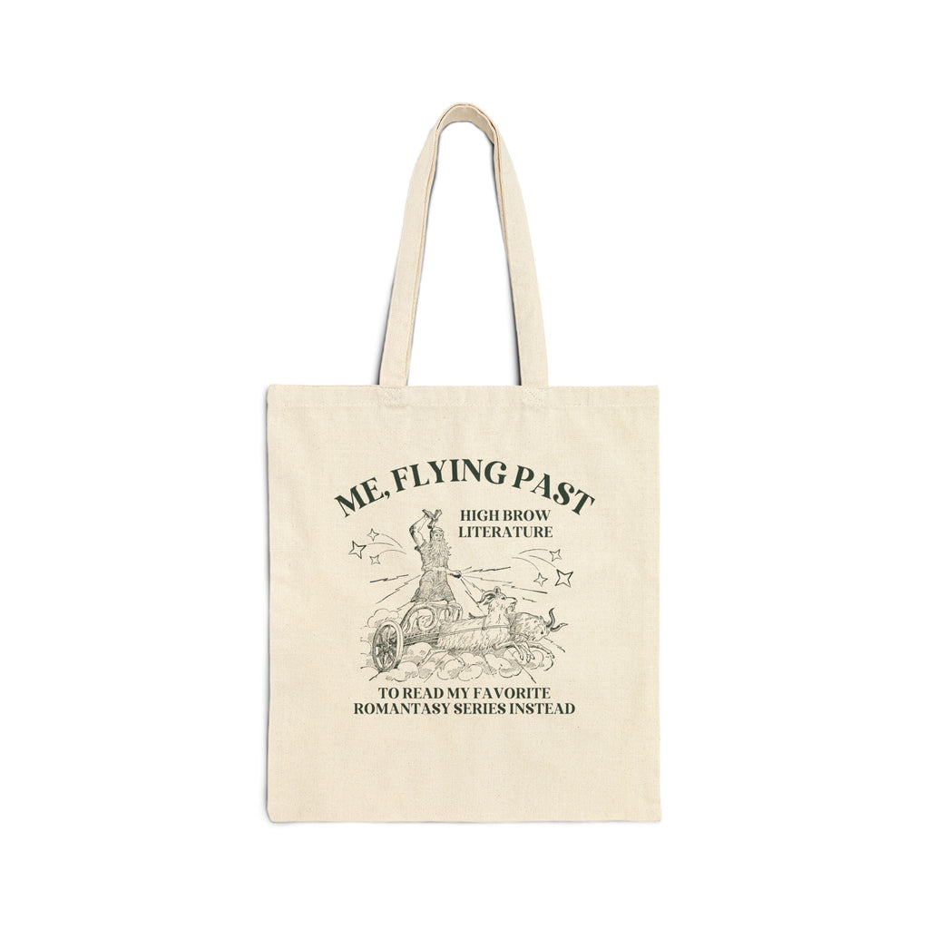 Funny Book Lover Tote Bag for Bookworm Who Loves Fantasy Romance Novels