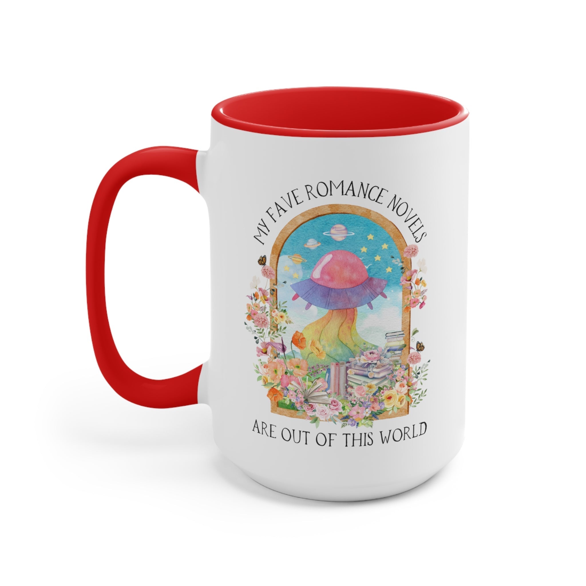 Funny Bookish Coffee Mug for Fantasy or Science Fiction Romance Reader: 15 oz Coffee Mug