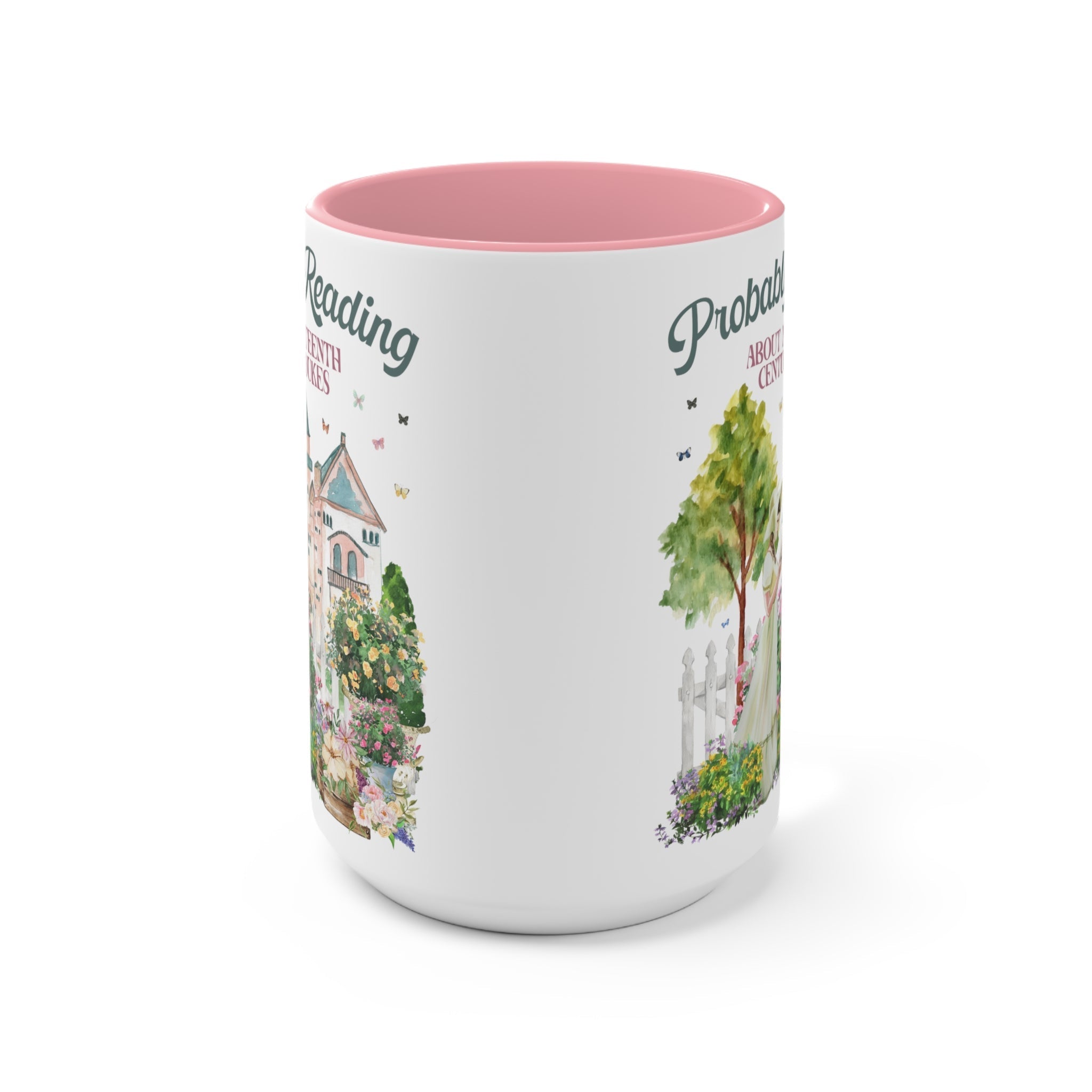 Funny Bookish Coffee Mug for Romance Reader: Probably Reading About Dukes