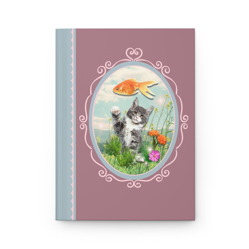Funny Cat Notebook with Fish