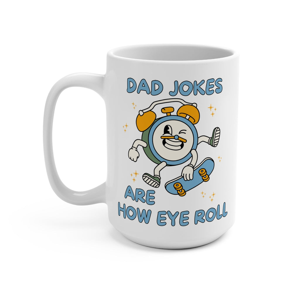 Dad Jokes Eye Roll Coffee Mug