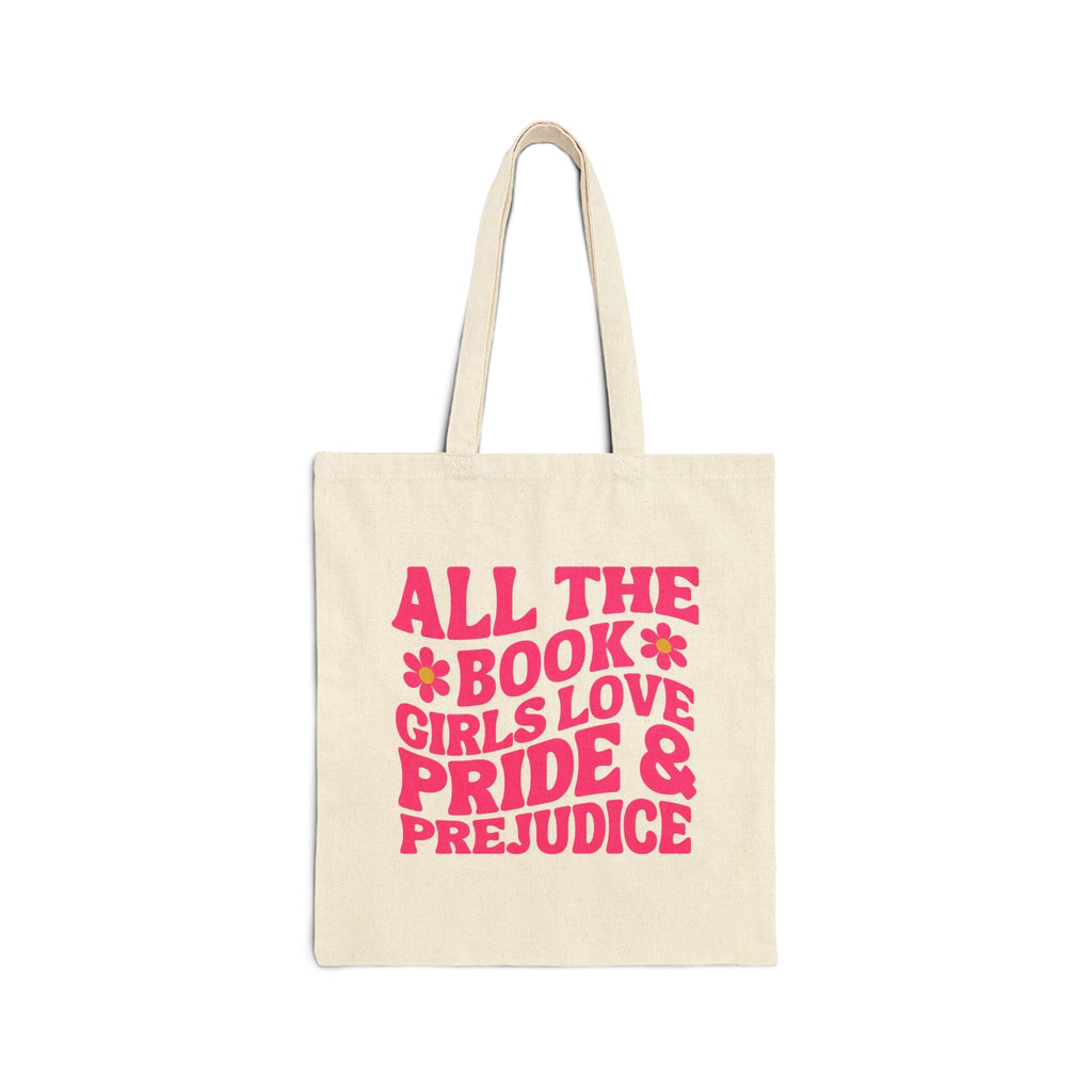 Funny Jane Austen Tote Bag for Reader Who Loves Pride and Prejudice